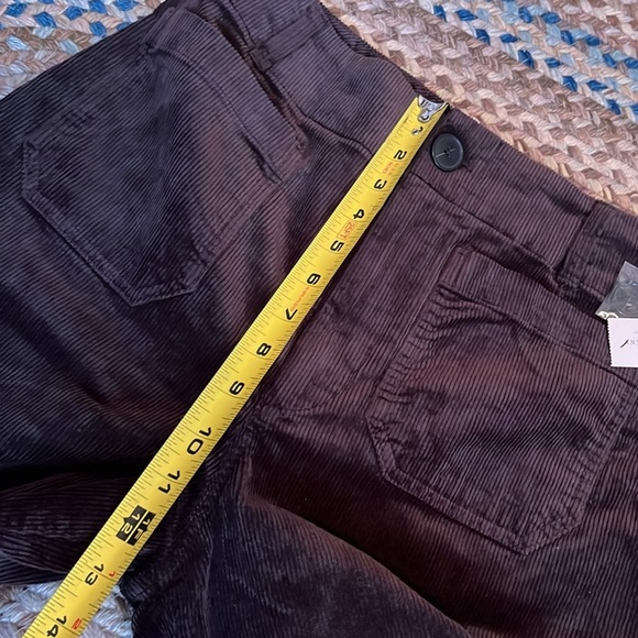 Anthropologie The Colette Cropped Wide-Leg Pants Corduroy Edition Size 28 NWT - Picture 11 of 15